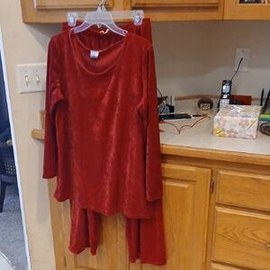 American Weekend Crushed Velvet Pajamas Sz L